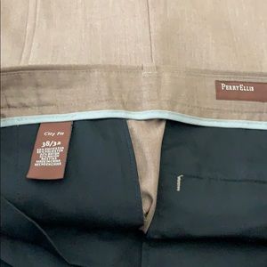 Perry Ellis Light Brown Dress Pants 38x32 City Fit